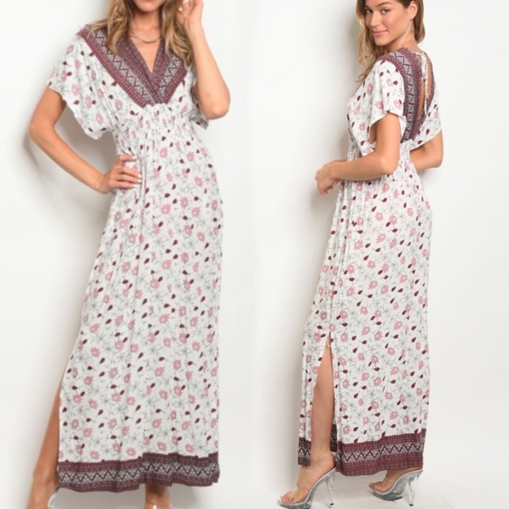 Napa Valley Weekend Getaway Boho Kimono Maxi Dress